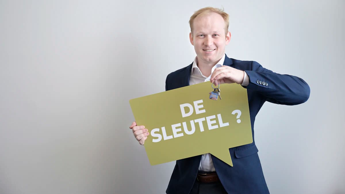 Persoon aan een keukentafel met notitieboek, water en lichte maaltijd bij darmklachten