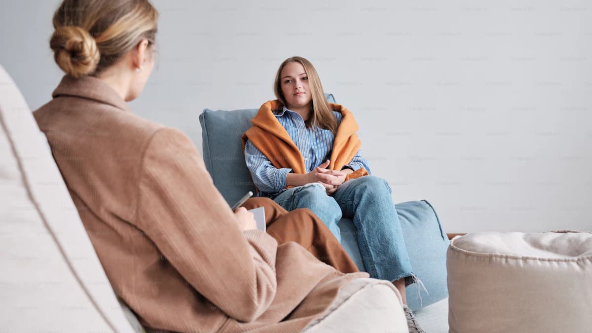 Rustige gespreksruimte voor psychologische hulp of coaching
